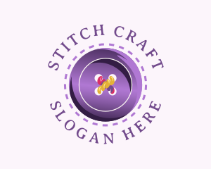 Needlework - Handmade Sewing Button logo design
