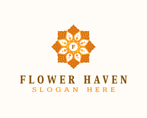 Beauty Spa Flower logo design