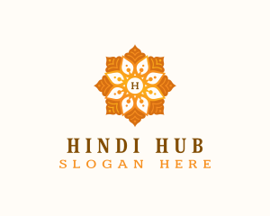 Hindi - Beauty Spa Flower logo design