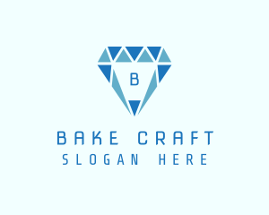 Blue Diamond Jewel logo design