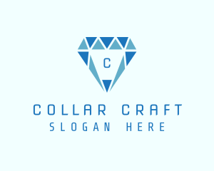 Blue Diamond Jewel logo design