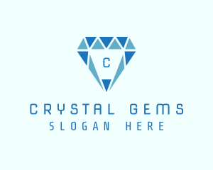 Blue Diamond Jewel logo design