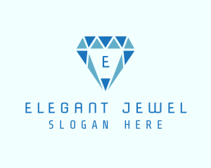 Blue Diamond Jewel logo design