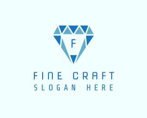 Blue Diamond Jewel logo design