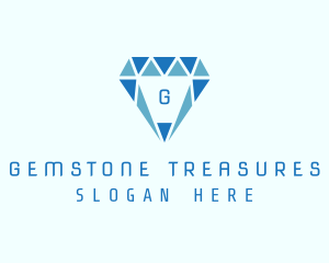 Blue Diamond Jewel logo design