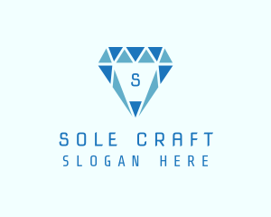 Blue Diamond Jewel logo design