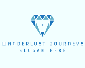 Craft Fair - Blue Diamond Jewel logo design