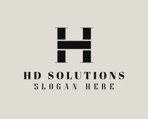 Couture Fashion Letter H logo design