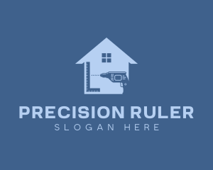 Ruler - Home Builder Construction Tools logo design