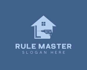 Ruler - Home Builder Construction Tools logo design