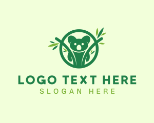 Plant - Green Forest Koala logo design