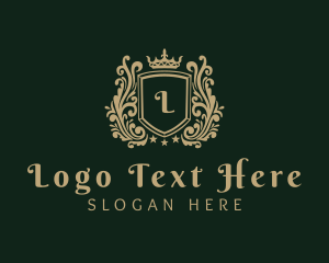 Law Firm - Decorative Shield Crown logo design