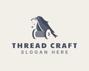 Bird Thread Sewing logo design