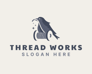 Bird Thread Sewing logo design