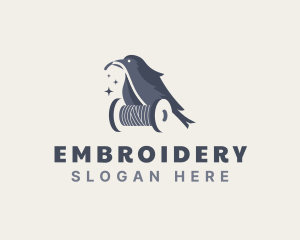 Bird Thread Sewing logo design