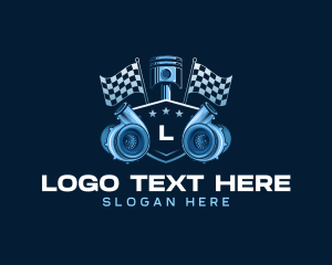 Boost - Piston Turbo Racing logo design