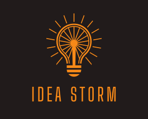 Electrical Light Bulb logo design