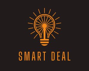 Electrical Light Bulb logo design