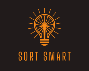 Electrical Light Bulb logo design