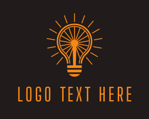 Incandescent - Electrical Light Bulb logo design