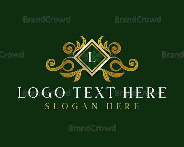 Elegant Floral Crest Logo