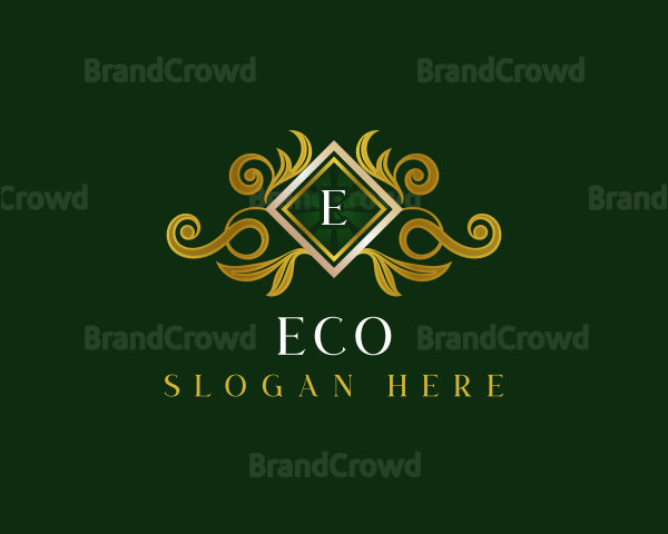 Elegant Floral Crest Logo