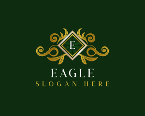 Elegant Floral Crest Logo