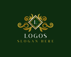 Elegant Floral Crest Logo