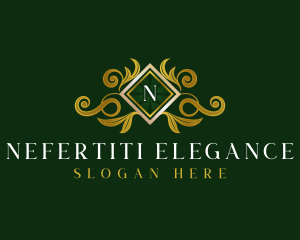 Elegant Floral Crest logo design