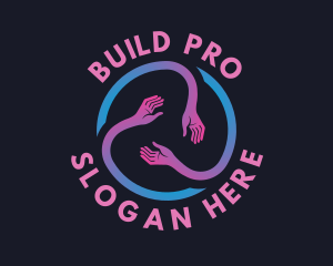 Support - Social Hand Organization logo design
