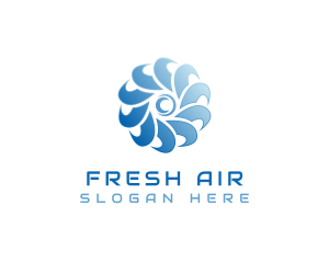 HVAC Cooling Fan logo design