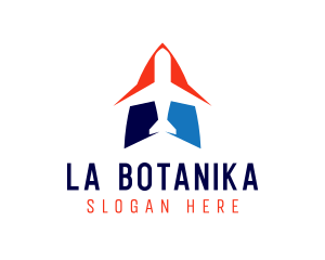Shipping Logistics Airplane Logo