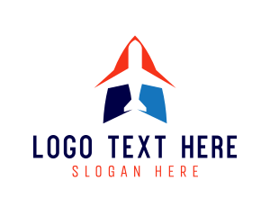 Shipping Logistics Airplane Logo