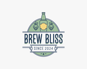 Beer Bottle Bar logo design