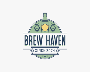 Beer Bottle Bar logo design