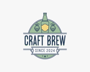 Beer Bottle Bar logo design