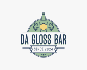 Beer Bottle Bar logo design