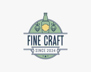 Beer Bottle Bar logo design