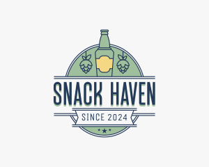 Beer Bottle Bar logo design