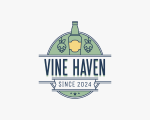 Beer Bottle Bar logo design