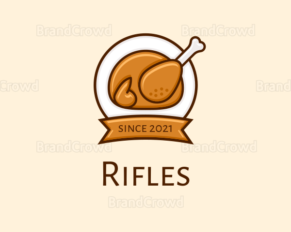 Rotisserie Roast Chicken BBQ Logo