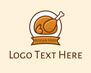 Rotisserie Roast Chicken BBQ Logo