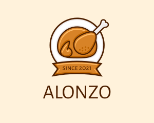 Rotisserie Roast Chicken BBQ logo design