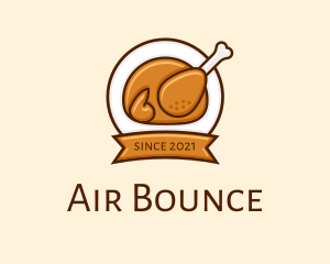 Rotisserie Roast Chicken BBQ logo design