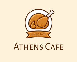 Rotisserie Roast Chicken BBQ logo design