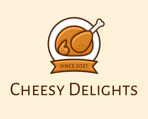 Rotisserie Roast Chicken BBQ logo design