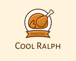 Rotisserie Roast Chicken BBQ logo design