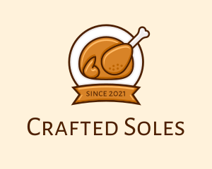 Rotisserie Roast Chicken BBQ logo design