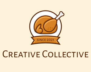 Rotisserie Roast Chicken BBQ logo design