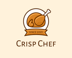 Rotisserie Roast Chicken BBQ logo design